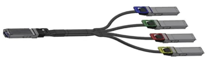 MCP7Y50 InfiniBand NDR OSFP 4x200G 无源分支铜缆