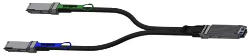 MCP7Y60 InfiniBand NDR 400G OSFP to 2x200G QSFP56无源分支铜缆