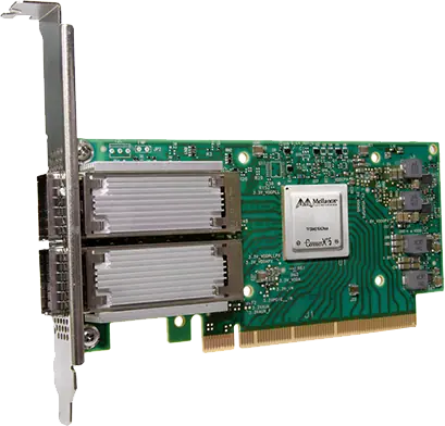 NVIDIA MCX556A-EDAT ConnectX-5 Ex VPI Adapter Card EDR/100GbE双端口InfiniBand网卡