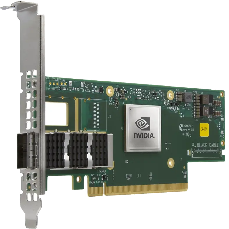 NVIDIA MCX653105A-ECAT-SP ConnectX-6 VPI Adapter Card HDR100/EDR/100GbE单端口InfiniBand网卡