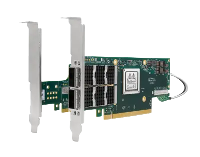 NVIDIA MCX654106A-ECAT ConnectX-6 VPI Adapter Card HDR100/EDR/100GbE双端口InfiniBand网卡