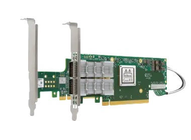 NVIDIA MCX654106A-HCAT ConnectX-6 VPI Adapter Card HDR/200GbE双端口InfiniBand网卡
